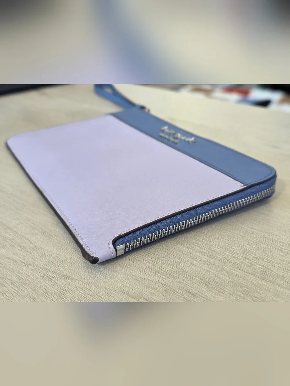 Kate Spade Two-Tone Blue & Lavender Wristlet